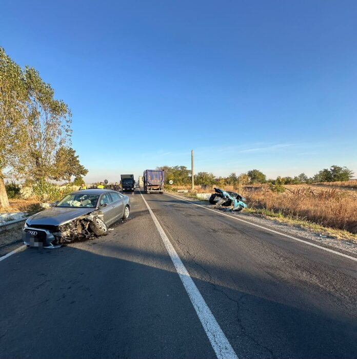 accidenrt DN 6, blocat de un accident la Leu